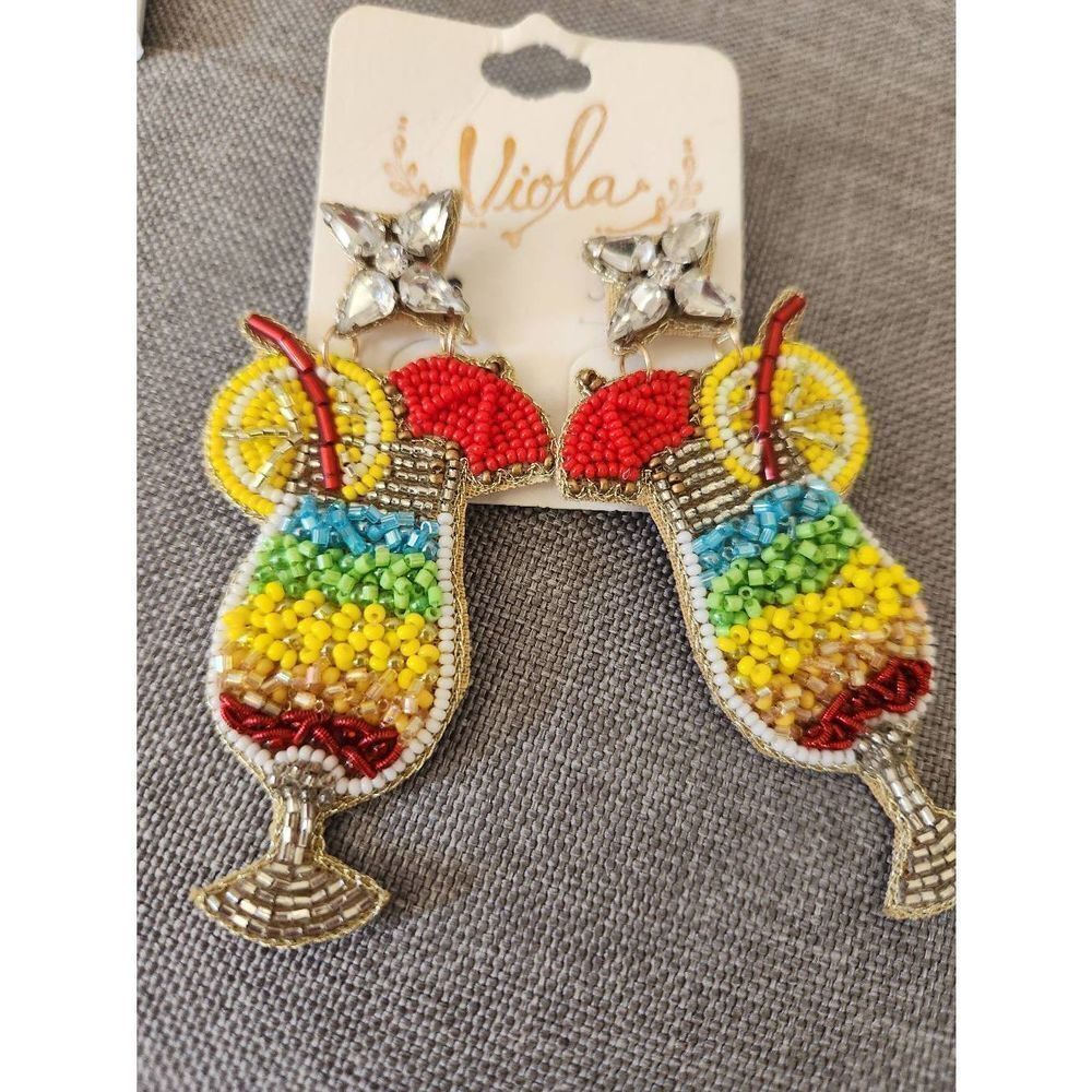 Beaded Cocktail Earrings